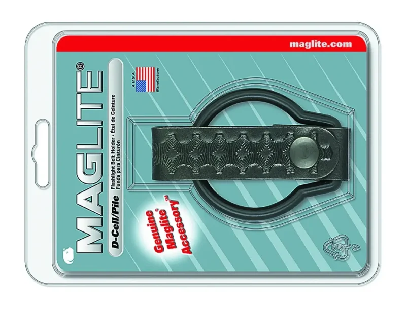 Maglite D-cell Basketweave Leather Belt Holder