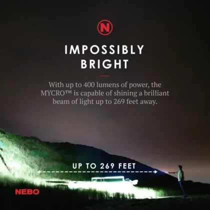 Nebo Mycro 400,Rechargeable Pocket Light