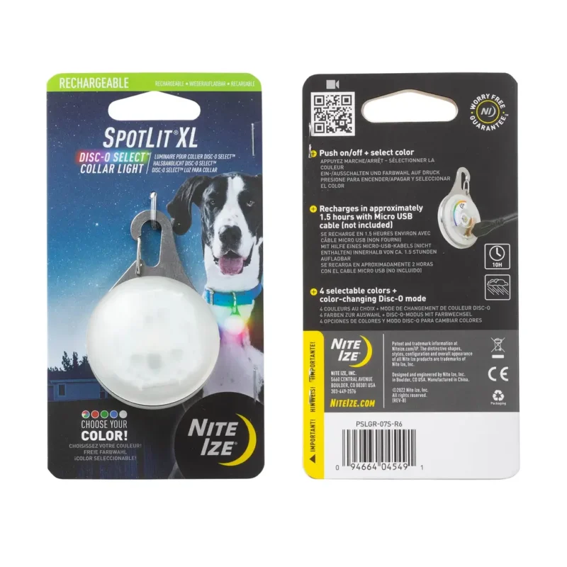 Nite Ize SpotLit® XL Rechargeable Collar Light - Disc-O Select™
