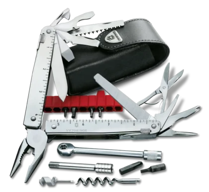 Victorinox Swiss Tool Spirit X Plus Ratchet with Leather Pouch